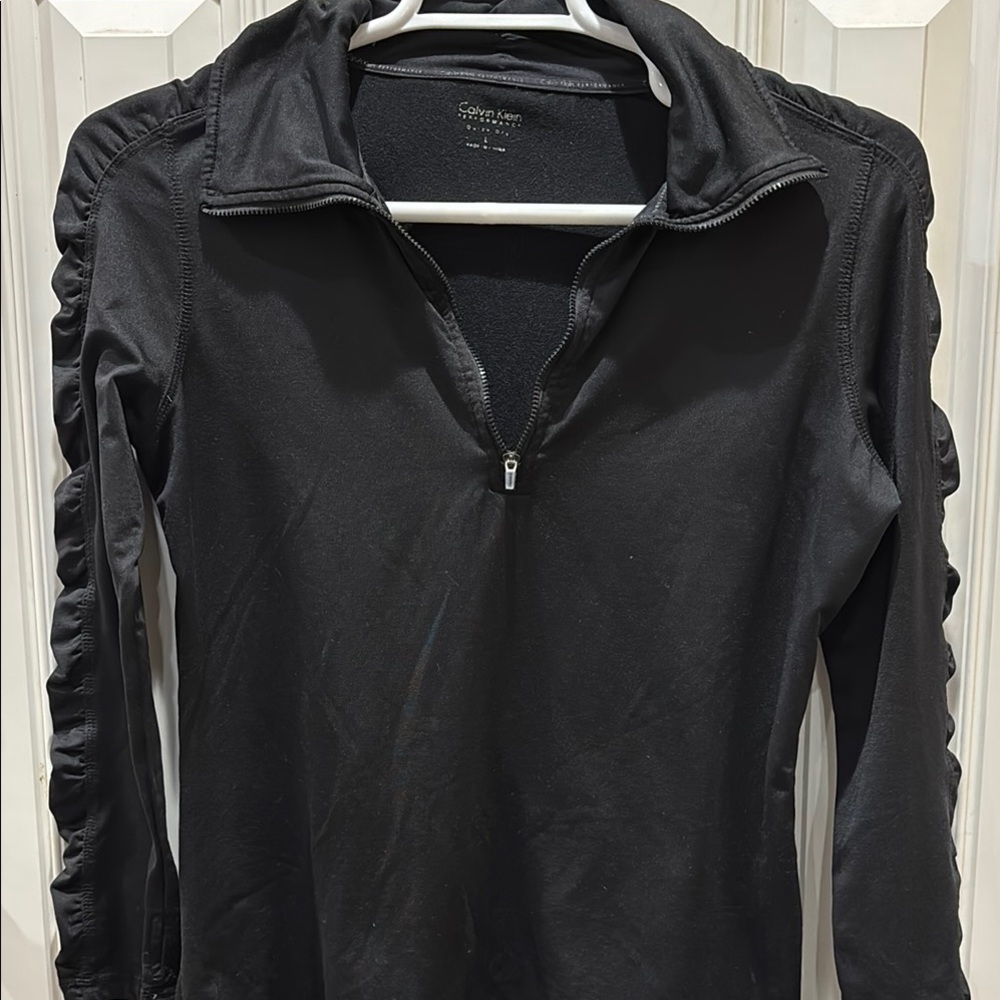 Calvin Klein Black Quarter-Zip Pullover